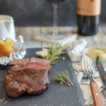 Steak szuvidálva, négyborsos mártással